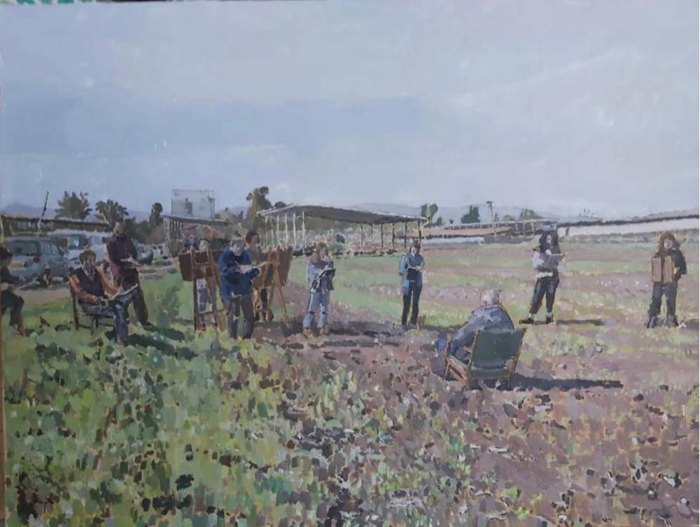 Painting in the Fields of Kfar Yehoshua