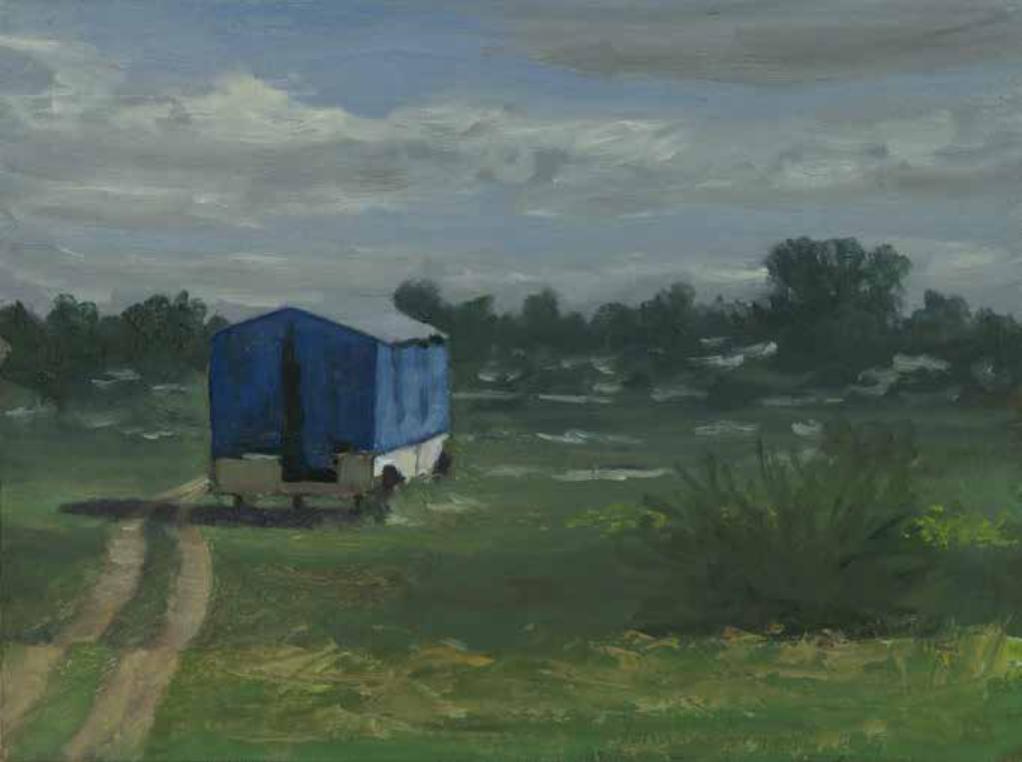 Blue Wagon in Ben Shemen Forest