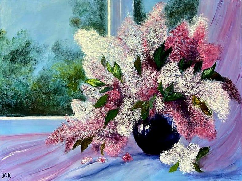 Lilach Flowers on the Windowsill