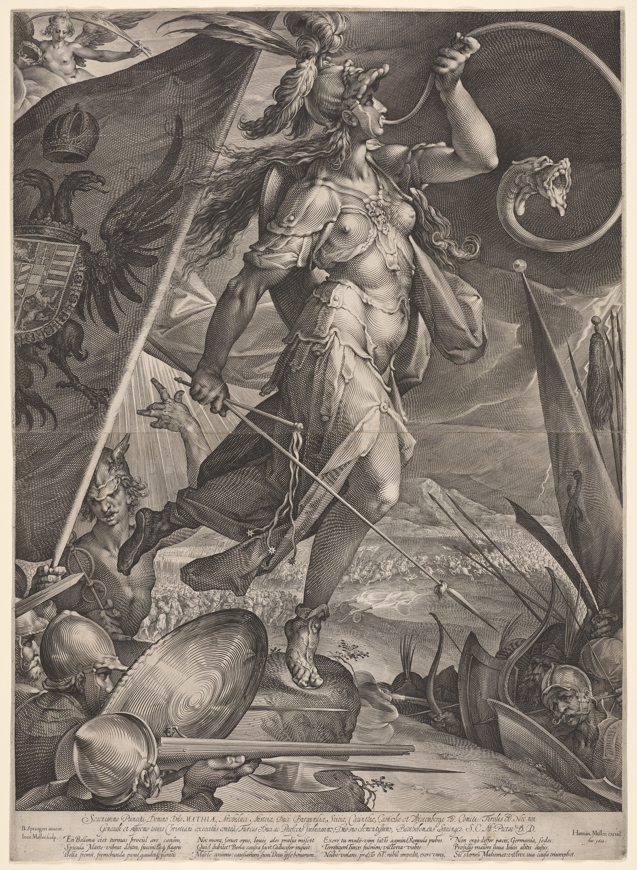 Bellona Leading the Armies of the Emperor against the Turks