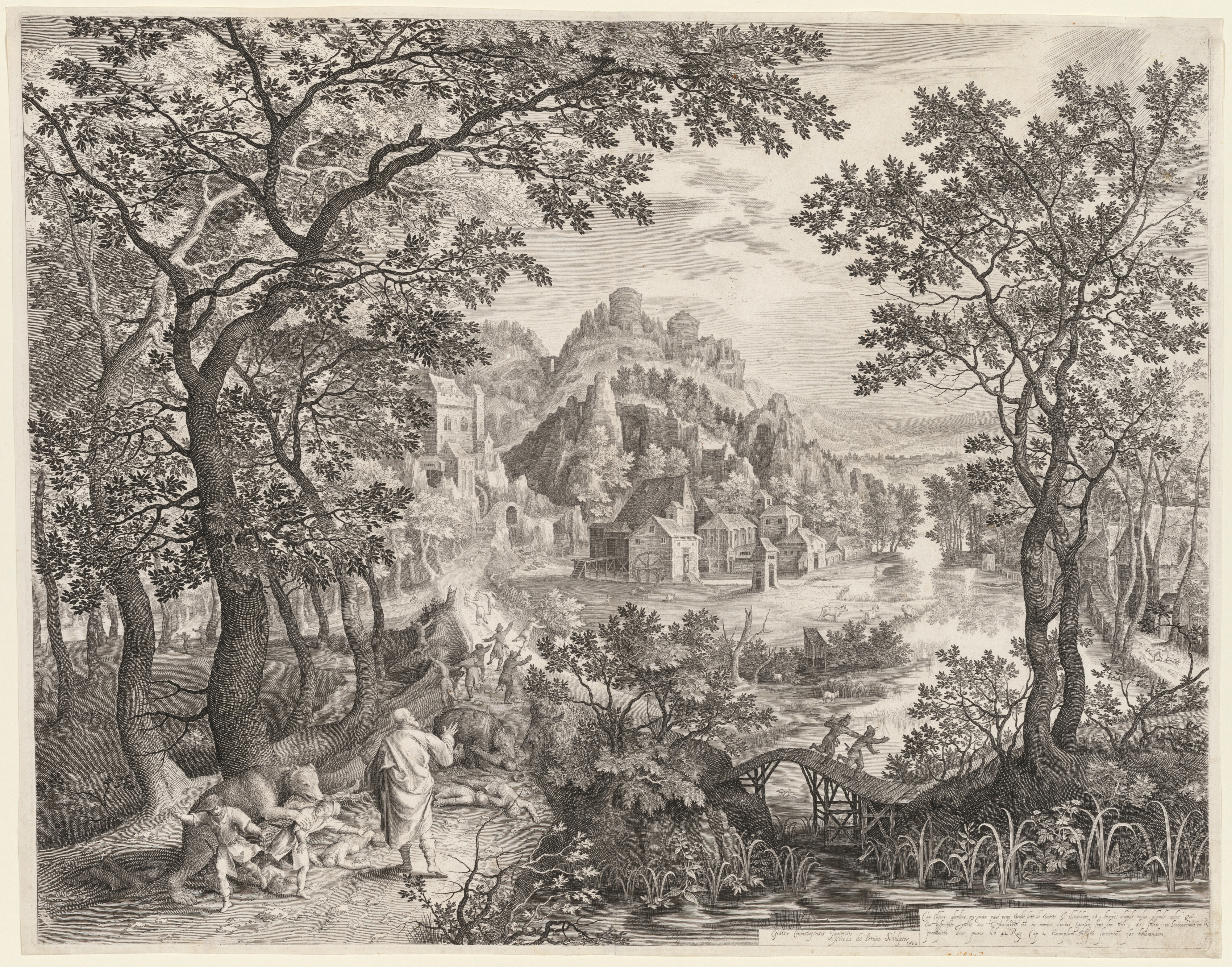 Elisha Cursing the Children of Bethel Who Are Being Devoured by the Bears