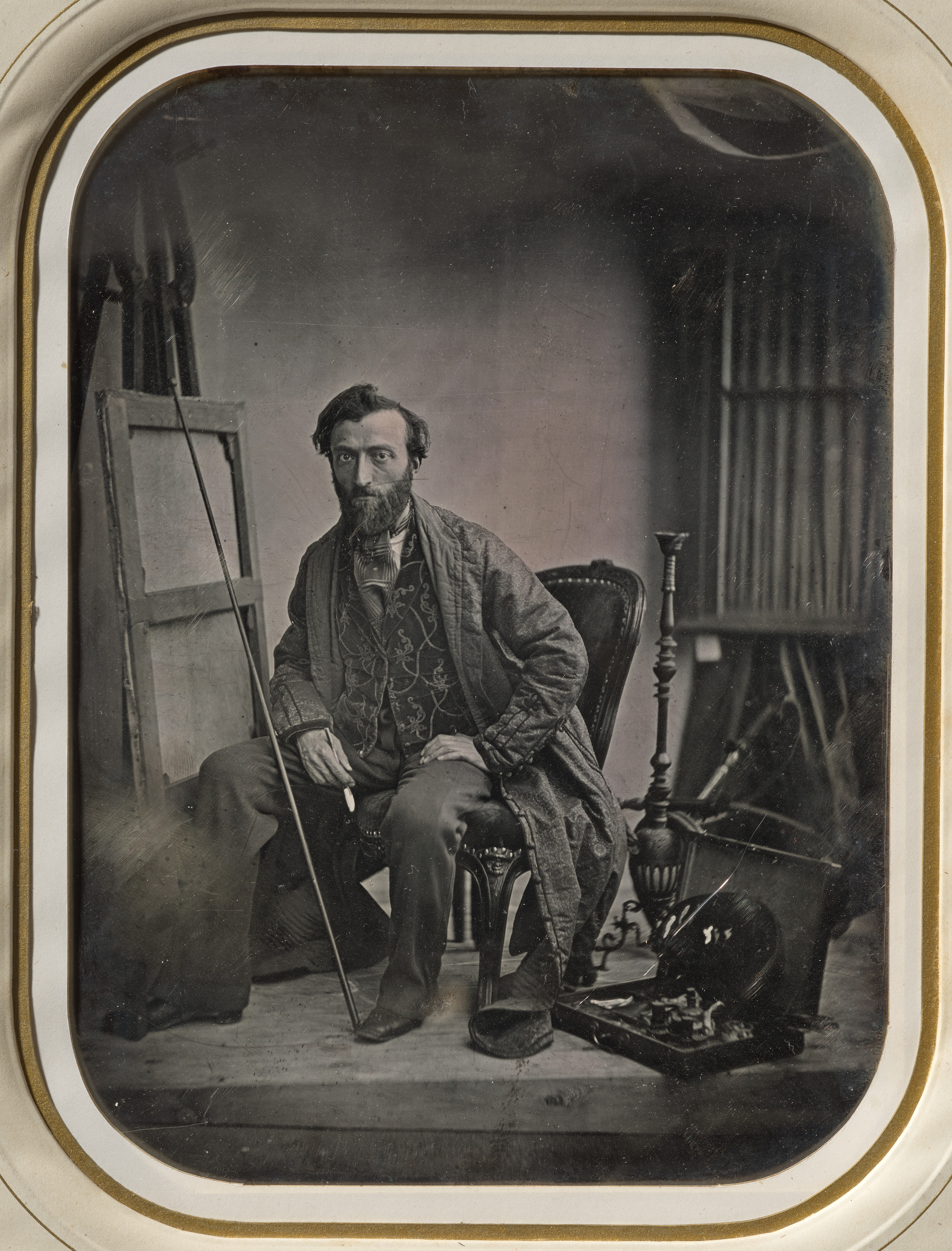 Self-Portrait in Painting Studio