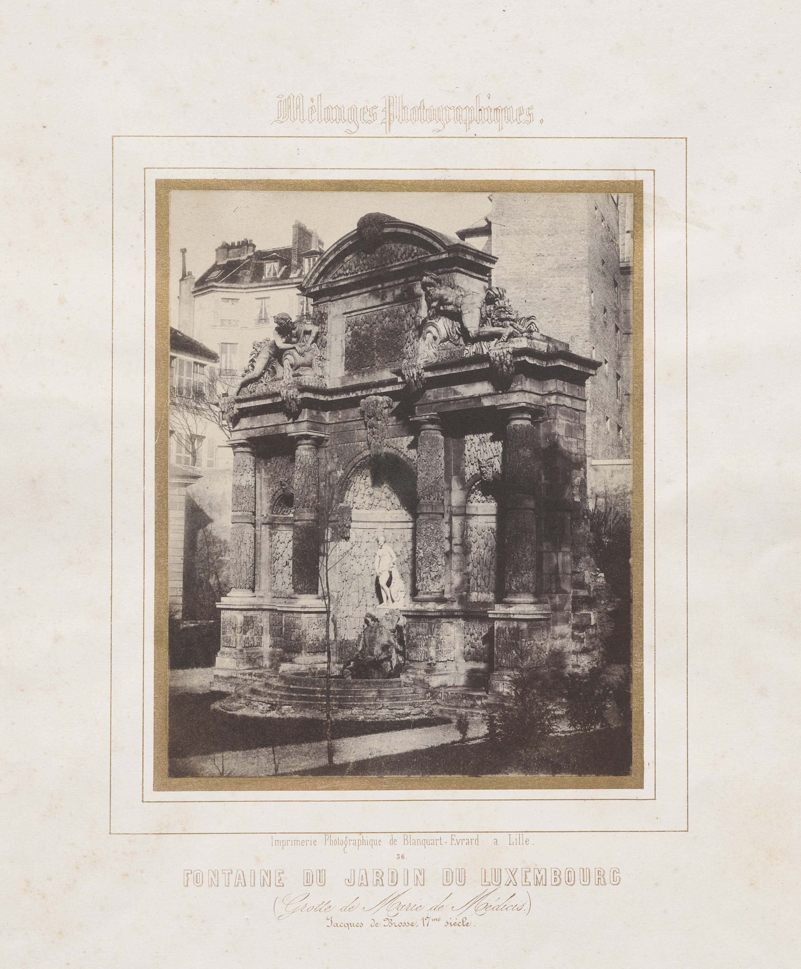 Fontaine du Jardin du Luxembourg (grotte de Marie de Médécis)