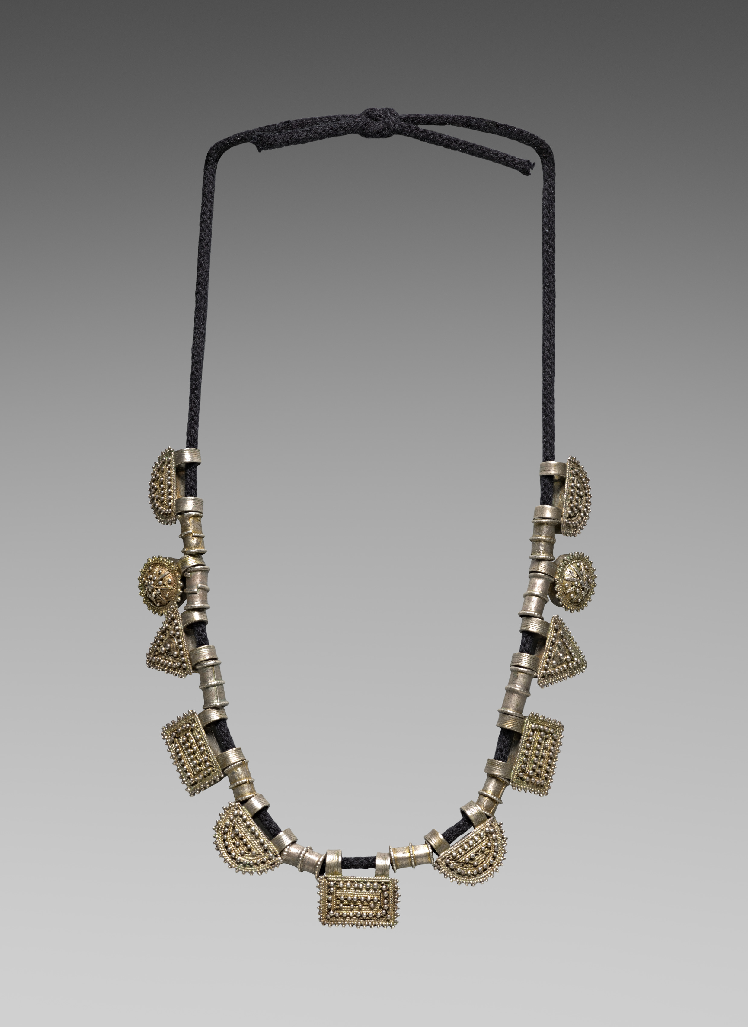 Necklace (ashän ketab) with amulet pendants (tälsäm)